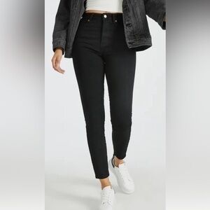 JustFab Black Skinny Jeans Size 28